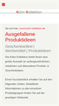 Mobile Screenshot of kuehn-kollektion.de