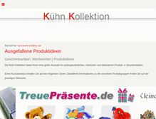 Tablet Screenshot of kuehn-kollektion.de